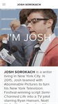 Mobile Screenshot of joshsorokach.com
