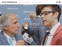 Tablet Screenshot of joshsorokach.com